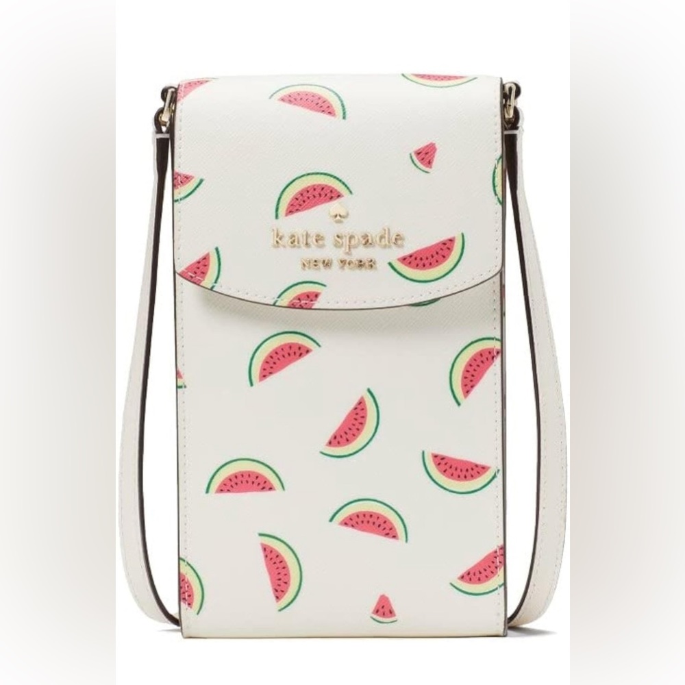 Brand New Limited Edition Cream Multi Watermelon Kate Spade Crossbody Purse